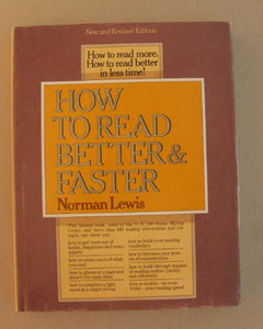 How to Read Better and Faster 