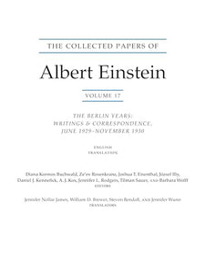 The Collected Papers of Albert Einstein, Volume 17 (Translation Supplement) 