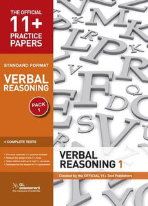 11+ Practice Papers, Verbal Reasoning Pack 1, Standard Format 