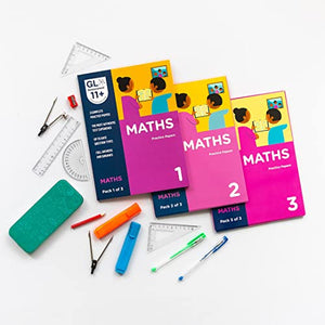 11+ Practice Papers Bundle of Maths (3 packs) 