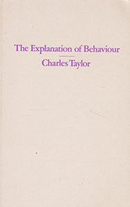 The Explanation of Behaviour 