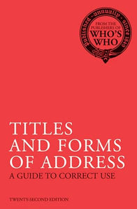 Titles and Forms of Address 