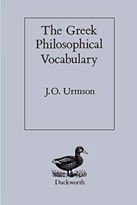 The Greek Philosophical Vocabulary 