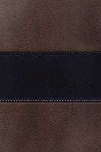 NIV, Chronological Study Bible, Leathersoft, Brown/Navy 