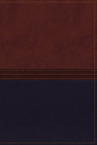 NKJV, The MacArthur Study Bible, Leathersoft, Brown/Navy 