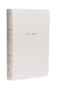 NKJV, Gift and Award Bible, Leather-Look, White, Red Letter, Comfort Print 