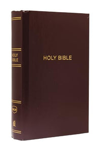 NKJV, Pew Bible, Large Print, Hardcover, Burgundy, Red Letter, Comfort Print 