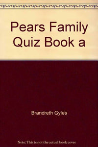 Pears Family Quiz Book a 