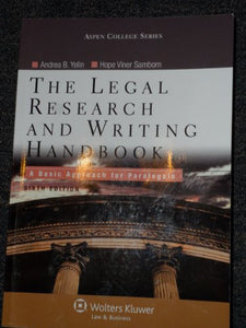 The Legal Research and Writing Handbook 