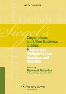 Siegel's Corporations and Other Business Entities 