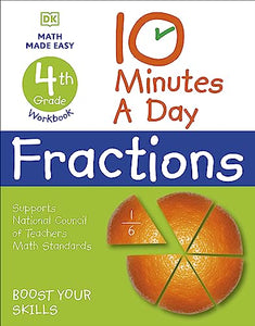 10 Minutes a Day Fractions, 4th Grade 