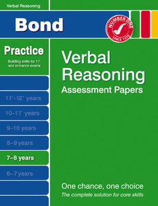 Bond First Papers in Verbal Reasoning 7-8 Years 