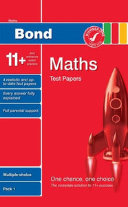 Bond 11+ Test Papers Maths Multiple-Choice Pack 1 