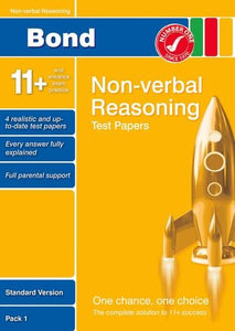 Bond 11+ Test Papers Non-Verbal Reasoning Standard Pack 1 