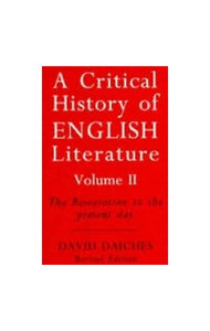 A Critical History of English Literature 