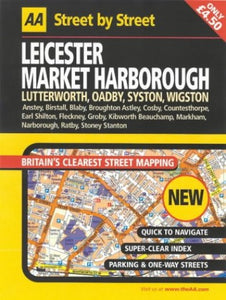 AA Street by Street Leicester, Market Harborough 