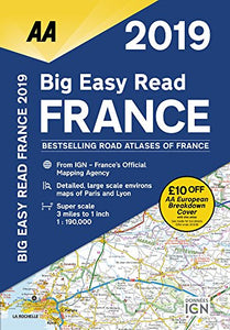 AA Big Easy Read Atlas France 2019 