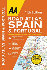 AA Road Atlas Spain & Portugal 