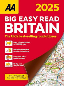 AA Big Easy Read Atlas Britain 2025 