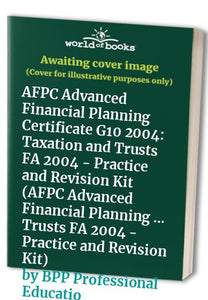 AFPC Advanced Financial Planning Certificate G10 