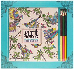 Art Therapy: An Inspirational Coloring Kit (Deluxe kit with pencils) 