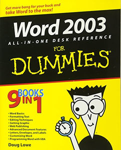 Word 2003 All-in-One Desk Reference for Dummies 