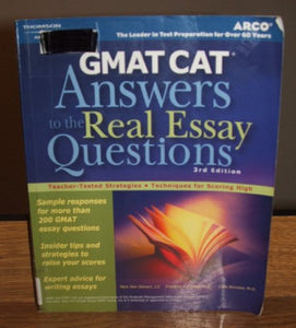 Gmat Cat Answers Tothe Real Es 