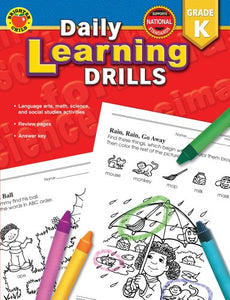 Daily Learning Drills, Grade K 