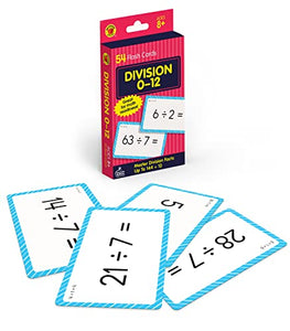 Division 0 to 12 Flash Cards 