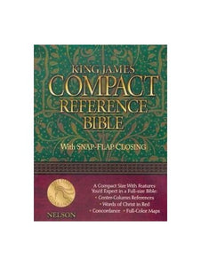 Compact Reference Bible-KJV-Snap Flap 