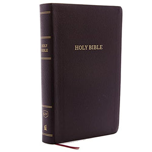 KJV Holy Bible: Personal Size Giant Print with 43,000 Cross References, Burgundy Bonded Leather, Red Letter, Comfort Print: King James Version 