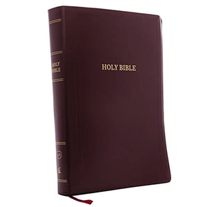 KJV Holy Bible: Super Giant Print with 43,000 Cross References, Burgundy Leather-look, Red Letter, Comfort Print: King James Version 