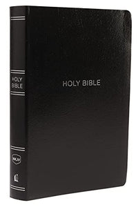 NKJV Holy Bible, Giant Print Center-Column Reference Bible, Black Leather-look, Thumb Indexed, 72,000+ Cross References, Red Letter, Comfort Print: New King James Version 