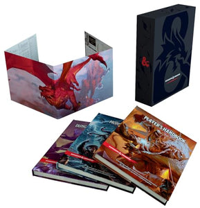 Dungeons & Dragons Core Rulebooks Gift Set (Special Foil Covers Edition with Slipcase, Player's Handbook, Dungeon Master's Guide, Monster Manual, DM Screen) 