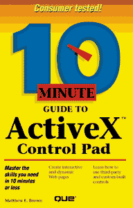 10 Minute Guide to ActiveX Control Pad 