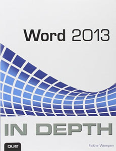 Word 2013 In Depth 