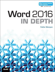 Word 2016 In Depth (includes Content Update Program) 