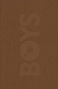 CSB Study Bible for Boys Brown, Wood Design LeatherTouch 