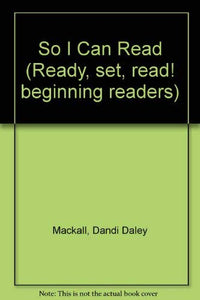 So I Can Read 