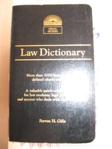 Law Dictionary 