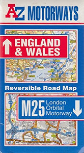 A. to Z. Motorways Map of England and Wales and the M25 