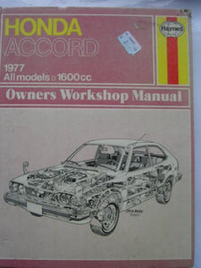 Honda Accord Owner's Workshop Manual 