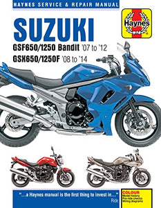 Suzuki GSF650/1250 Bandit & GSX650/1250F (07-14) Haynes Repair Manual 