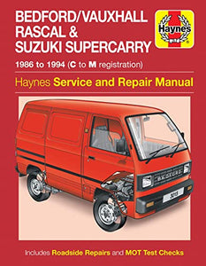 Bedford/Vauxhall Rascal & Suzuki Supercarry (86 - Oct 94) Haynes Repair Manual 