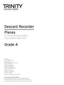 Descant Recorder  Exam Pieces Grade 4 2007-2011 (part Only) 