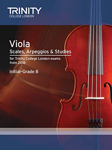 Viola Scales, Arpeggios & Studies Initial - Grade 8 from 2016 