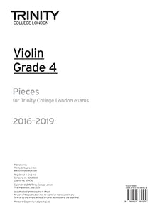 Violin Exam Pieces Grade 4 2016–2019 