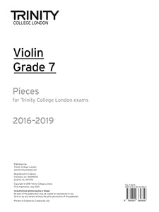 Violin Exam Pieces Grade 7 2016-2019 