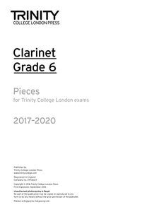 Trinity College London: Clarinet Exam Pieces Grade Grade 6 2017 – 2020 (part only) 