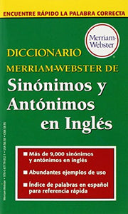 Diccionario Merriam Webster de Sinonimos y Antonimos en Ingles 